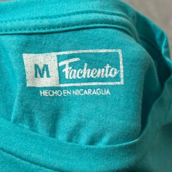 Fachento T Shirt Teal Turquoise Women's Size M "Las Nicas Son Chavals Fachentas" - Picture 6 of 6
